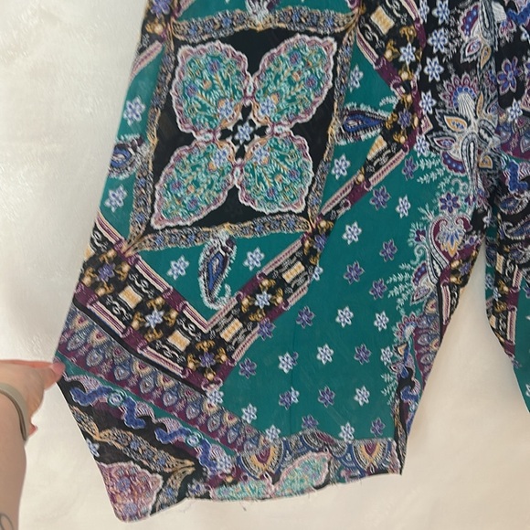 INTIMATELY FREE PEOPLE Sz XS STARSHINE SHEER PRINTED SMOCKED WAIST LOUNGE PANT - Picture 7 of 11